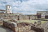 Chinchero, the colonial church erected on Incan walls